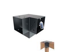 Gezu Impex Pergola Post Connector Y Shape Anthracite Grey - 3 Way Corner Connector - 81X81 mm (Pack Of 12)