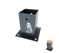 GeZu Impex Post Base 71 x 71 mm Anthracite Powder Coated Fence Support Brackets Deck Holder pergola Pavilion Base Bolt Down Shoe