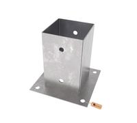 GeZu Impex Post Base 71 x 71 mm Hot Dip Galvanised Set of 12 Fence Support Brackets Deck Holder pergola Pavilion Base Bolt Down Shoe