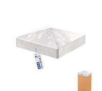 GeZu Impex Post Cap 91 x 91 mm | Hot Dip Galvanised pyramid square fence post top caps metal