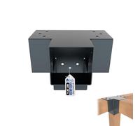 GeZu Impex Post Connector K 91 x 91 mm Anthracite Powder Coated Set of 4 Pergola 4 Way Right Angle Corner Connector Pavilion DIY Woodworks Bracket