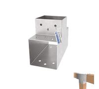 GeZu Impex Post Connector T 71 x 71 mm Hot Dip Galvanised Pergola T Shape 3 Beam Post Connector Corner Pavilion Bracket