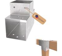 Gezu Impex Post Connector T 91X91 mm Hot Dip Galvanised Pergola T Shape 3 Beam Post Connector Corner Pavilion Bracket