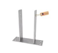 GeZu Impex Post Support U 101 x 200 mm Hot Dip Galvanised Set of 12 Brackets Deck Holder Elevated Base