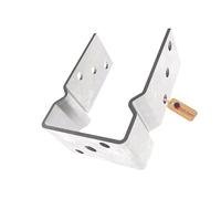GeZu Impex® Post Support U 91 x 150 mm Hot Dip Galvanised Set of 8 Brackets Deck Holder Elevated Base