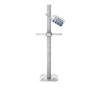 GeZu Impex Scaffold Base Jack Ø 38 x 500 mm Set of 4 | Hot Dip Galvanised Height Adjustable Base Leveling Screw Jack
