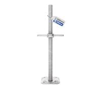 GeZu Impex Scaffold Base Jack 500 x 38 mm Hot Dip Galvanised Height Adjustable Base Leveling Screw Jack