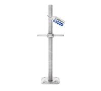 GeZu Impex Scaffold Base Jack 800 x 38 mm Hot Dip Galvanised Height Adjustable Base Leveling Screw Jack