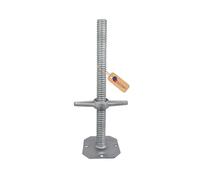 GeZu Impex Scaffold Base Jack 800 x 38 mm Hot Dip Galvanised Set of 4 Height Adjustable Base Leveling Screw Jack