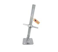 GeZu Impex® Scaffold Swivel Base Jack 38 x 800 mm Electroplated Height Adjustable Base Leveling Screw Jack
