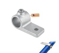 Gezu Impex Single Lugged Bracket 27 mm Hot Dip Galvanised Silver Tube Pipe Bracket