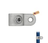 Gezu Impex Single Male Swivel Clamp 27mm Hot Dip Galvanised Silver Single Male Fitting Key Clamp