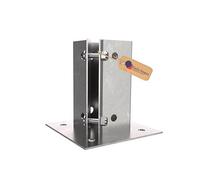 Gezu Impex Swift Clamp Bolt Down Post Support 75 X 75 mm Hot Dip Galvanised Post Base Bracket Fence Foot Base Square Bracket