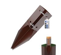 GeZu Impex Swift Clamp Repair Spur 75 x 75 mm Powder Coated Fence Post Repair Spur Post Support Drive in Metal Repair Spike