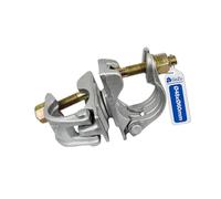 GeZu Impex Swivel Coupler 48 x 60 mm Hot Dip Galvanised Clamp for Scaffolding Steel Pipe Construction Tubes Rotary Coupling