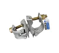 GeZu Impex Swivel Coupler 48 x 60 mm Hot Dip Galvanised Set of 8 Clamp for Scaffolding Steel Pipe Construction Tubes Rotary Coupling