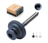 Gezu Impex Walcur Spengler Screw Anthracite Grey - Roofing Screw With Rubber Washer, Pack Of 100