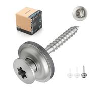 Gezu Impex Walcur Spengler Screw Stainless Steel Anthracite Grey - Roofing Screw With Rubber Washer Dia - 4.5mm L - 45mm, Pack Of 100