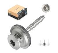 Gezu Impex Walcur Spengler Screw Stainless Steel - Roofing Screw With Rubber Washer, Pack Of 100
