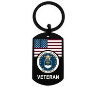 Gezxin Air Force Veteran Gifts, Airforce USAF Veterans Day Birthday Christmas Valentines Father's Day Easter Keychain