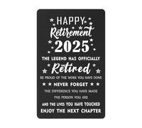 Gezxin Black Retirement Card 2025- Men Women Retirement Card- the Legend has Retired Gifts