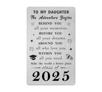 Gezxin Daughter Graduation Card 2025- Personalised Daughter Graduation Gifts from Mum and Dad- College High Middle School 5th 8th Grade Master Nurse Medical Grad Graduate Presents