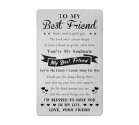 Gezxin Friend Gifts for Men Boys- Happy Birthday Friend Card for Male- Personalised Mans Best Friend Christmas Xmas Valentines Father's Day Presents