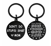 Gezxin Teen Boys Girls Love Mom keyring - Funny Love Christmas keyring Gifts for Daughter Son From Mom - Xmas, Valentines, Father's, Mother's Day Presents