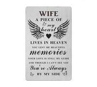 Gezxin Wife Memorial Gifts- Sympathy Cards Loss Of Wife- Personalised Wife Bereavement Condolence Grave Graveside Christmas Xmas Vanlentines Present