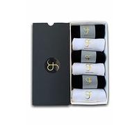 GF 6 Pairs Bamboo Ankle Socks for Men or Ladies 3 Black & 3 White Luxurious, Super Soft, Anti Sweat, Breathable, UK Size 6 to 10 LUXURY, We Plant 1 Tree.