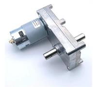 GF-775 Super Torque DC Gear Reducer Motor 6V 12V 24V Double Shaft CW/CCW Blower Steering(6V,11 rpm)