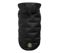 GF PET Cloud Dog Parka - Cozy Fleece Lining - Water-Resistant Pet Jacket for Cold Weather - Adjustable Fit for Dogs - L, Black