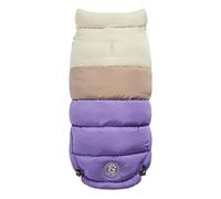 GF Pet Elasto-fit Colour Block Puffer For Dogs Purple - Medium