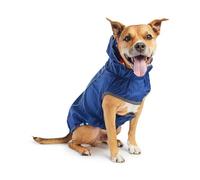 GF Pet Elasto-fit Reversible Raincoat Navy Retro - Extra Large