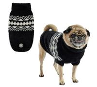 GF PET Fuzzy Dog Sweater - Cozy & Soft Knit Sweater for Dogs - Warm Winter Dog Pullover - Stylish & Comfortable - X-Small, Black