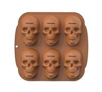 Gfamous Halloween 3D Silicone Skull Baking Mould, Large Spooky Skull Cake Mould for Halloween Birthday Party