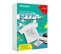 GFANSY DTF Transfer Film: A4 (8.4" x 11.7") 50 Sheets Matte PreTreat PET Heat Transfer Paper, Direct to Film Print on T-Shirts Textile
