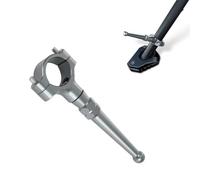 GFARDMOTO for Ho&n&da Ka&wa&sa&ki Su&zu&ki Most Motorcyle Side Kickstands Rod Diameter 19mm-23mm, Motorcycle Side Stand Extension Kit, Foot Pedals Assistant Tools Support Parts (Titanium)