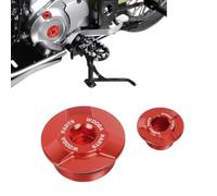 GFARDMOTO Motorcycle Aluminum Engine Plug Kit Cap Engine Oil Filler Screw Cover Plug for Honda CT125 GROM SC50 SC110 MONKEY125 DAX125 C125 CBR125R CB250R CMX250 CL250 (Red)