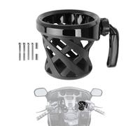 GFARDMOTO Motorcycle Cup Holder, Handlebar Bottle Mount for Goldwing GL1800 01-25 VTX1300/1800 Sportster /RH975(S) Nightster /RH1250S Sportster S 21-25 Pan America 21-25# R nineT 15-2 (black)
