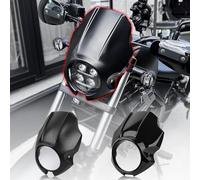 GFARDMOTO Motorcycle Front Headlight Fairing Cover Front Cowl Fork Mount Headlamp Mask Visor Windshield Windscreen fit for HO&N&DA Rebel CMX250/300/500 2020-2025 CMX1100 2021-2025 (Glossy Black)