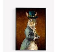 gfc Royal squirrel animal Print Picture Poster vintage style A4 UNFRAMED fancy dress victorian stem punk wall art Home decor Decorating