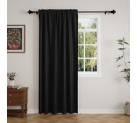 GFCC Blackout Curtains, Black Darkening Thermal Insulated Energy Saving Curtains & Drapes Light Blocking Blackout Curtain for Bedroom Living Room Kitchen Nursery, W52 x L90 Inch, 1 Panel