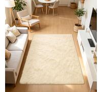 GFCYGG Rug Shaggy Fluffy 80x200cm Cream Color | Shaggy Rug Carpets Modern, Underside, Washable Super Soft For Living Room Bedroom, Dining Room, Entryway