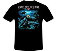 GFDCVVD Amphibious Outfitters Baddest Frog in The Pond T-Shirt for Scuba Divers Men's Fashion Crew Neck Short Sleeves(3X-Large)