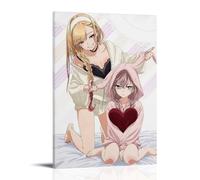 GFDGWZVOC Anime My Dress Up Darling Manga Bedroom Aesthetic Poster Decorative Painting Canvas Wall Posters And Modern Family Bedroom Decor 12x18inch(30x45cm) Frame-style