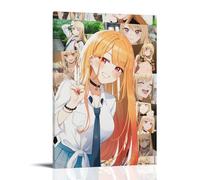 GFDGWZVOC Anime My Dress Up Darling Manga Poster for Bedroom Aesthetic Cute Decorative Painting Canvas Wall Posters And Modern Family Bedroom Decor 24x36inch(60x90cm) Frame-style