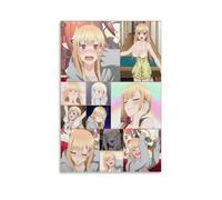 GFDGWZVOC Anime My Dress Up Darling Manga Poster for Bedroom Aesthetic Decorative Painting Canvas Wall Posters And Modern Family Bedroom Decor 24x36inch(60x90cm) Unframe-style