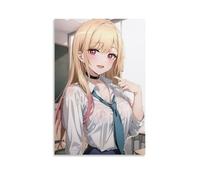 GFDGWZVOC Anime My Dress Up Darling Manga Poster for Bedroom Aesthetic Decorative Painting Canvas Wall Posters And Modern Family Bedroom Decor 24x36inch(60x90cm) Unframe-style