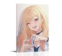 GFDGWZVOC Anime Poster My Dress Up Darling Manga Cute Decorative Painting Canvas Wall Posters And Modern Family Bedroom Decor 08x12inch(20x30cm) Frame-style